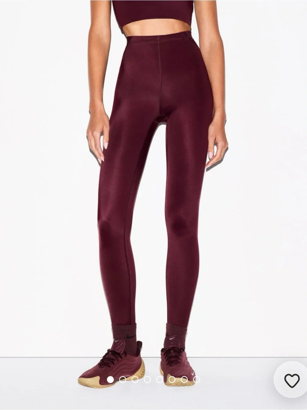 Nike Plum Pink High-Waist Athletic Leggings